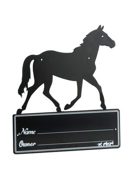 Placa de Box Hippotonic “Silhouette de Cheval” Negro