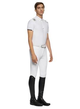 Polo Concurso R-EVO Hombre Cavalleria Toscana Blanco