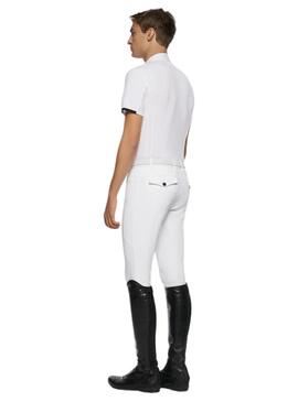 Polo Concurso R-EVO Hombre Cavalleria Toscana Blanco