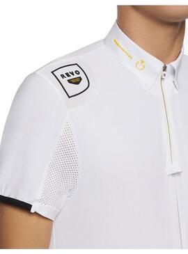 Polo Concurso R-EVO Hombre Cavalleria Toscana Blanco