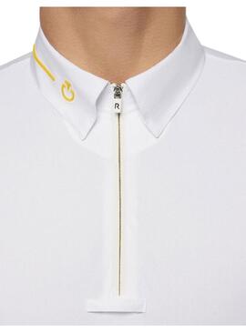 Polo Concurso R-EVO Hombre Cavalleria Toscana Blanco