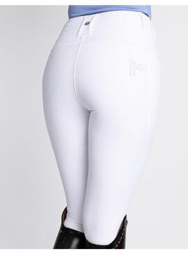 Mallas Studio Riding Full Grip Mujer Maximilian Blanco