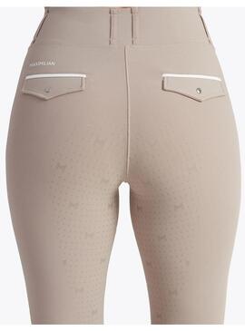 Mallas Pro Riding Full Grip Mujer Maximilian Beige