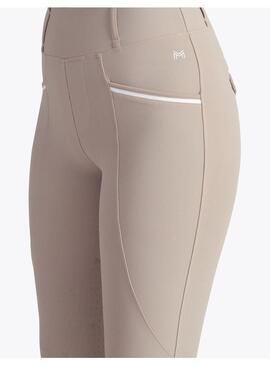 Mallas Pro Riding Full Grip Mujer Maximilian Beige