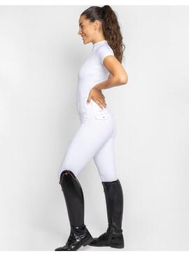 Mallas Pro Riding Full Grip Mujer Maximilian Blanco