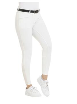 Pantalón Equithème “Claudine” Culera Silicona Mujer Blanco