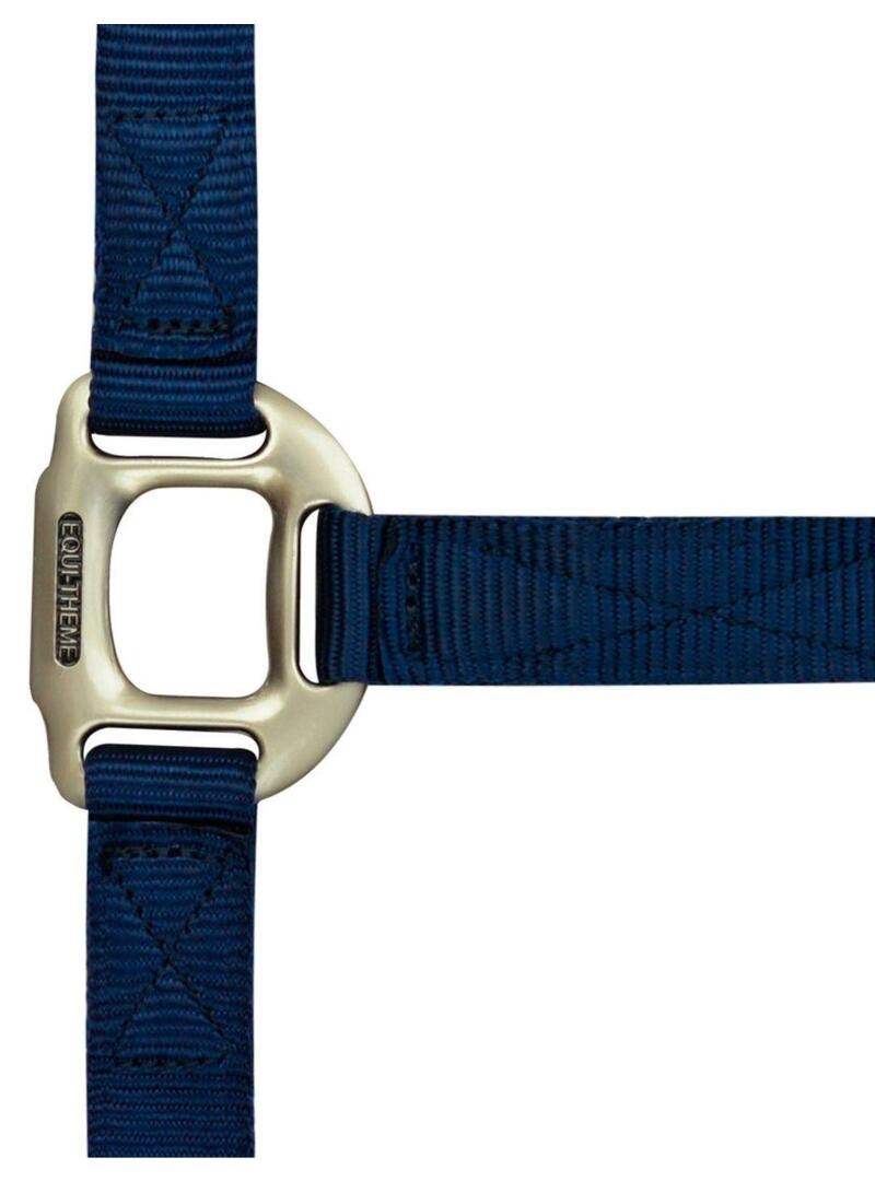 Cabezada de cuadra nylon Equithème "Nylon" Azul Royal