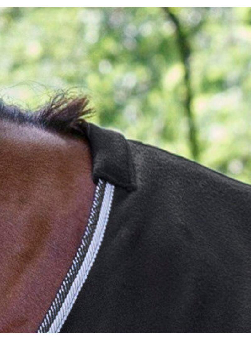 Manta polar RIDING WORLD-Negro/Gris