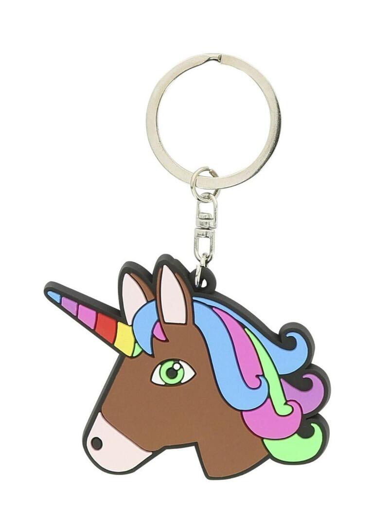 Llavero de silicona EQUI-KIDS 'Licorne' Marrón