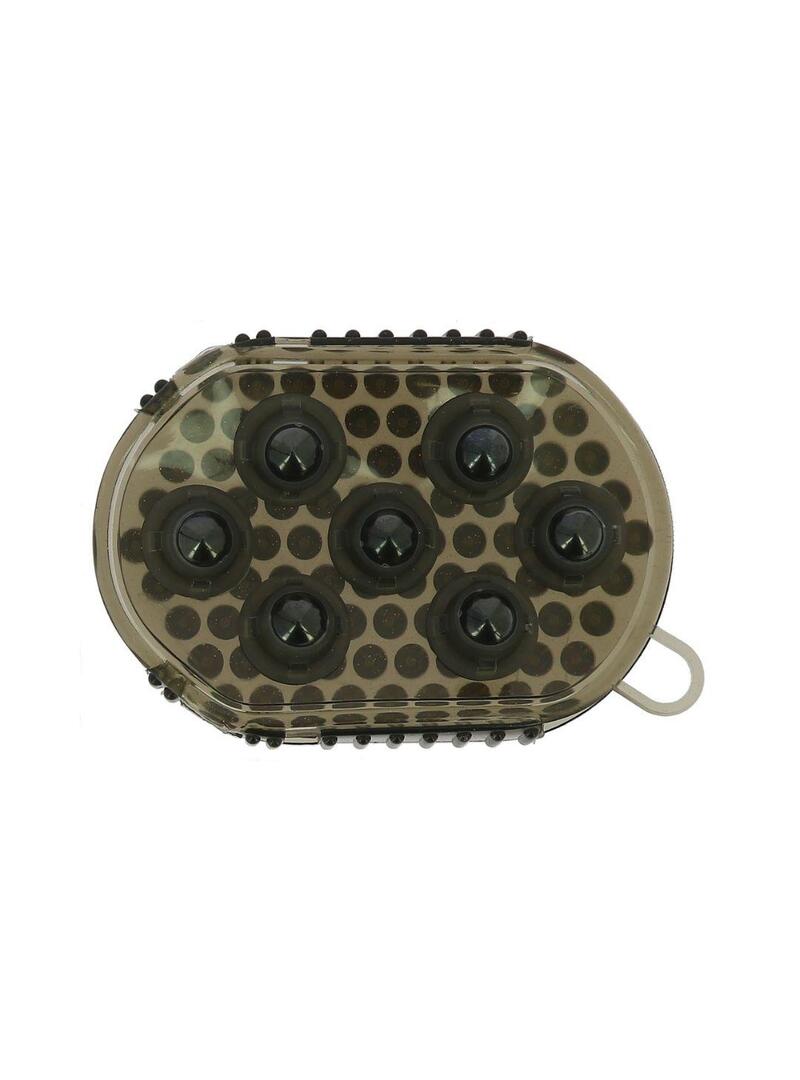 Guante doble cara almohaza y masaje Negro