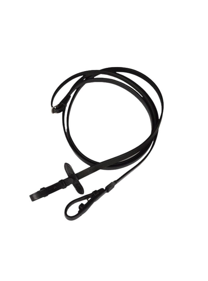 Cabezada Inglesa Lexhis Luna filete con riendas Negro/Blanco