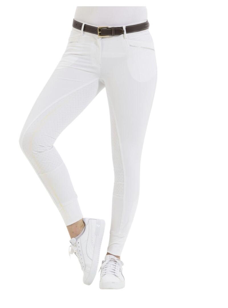Pantalon Equitheme 'Kendal culera silicona Blanco