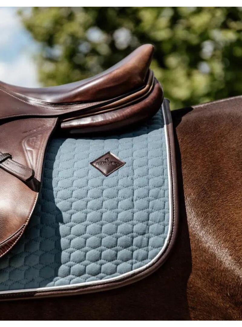 Mantilla Classic Cuero Salto Dusty blue