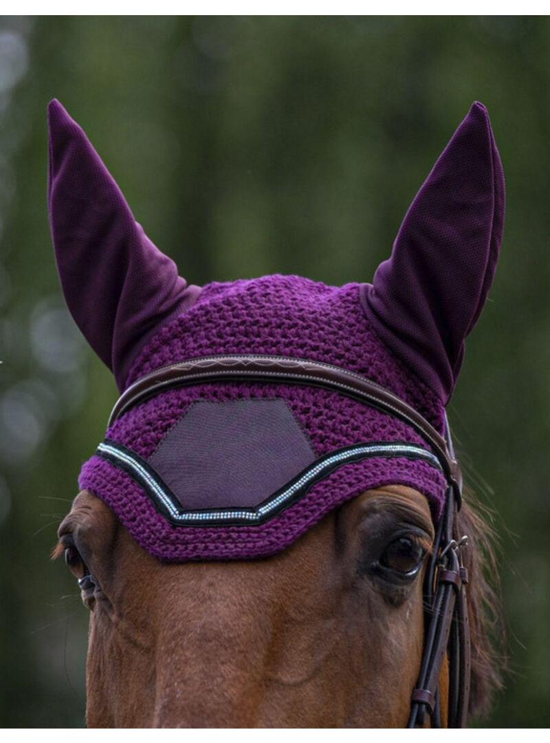 Orejeras antimoscas Equitheme 'Domino' Violeta