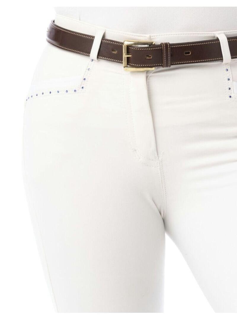 Pantalón Equithème Junior “Safir”  Blanco/Azul