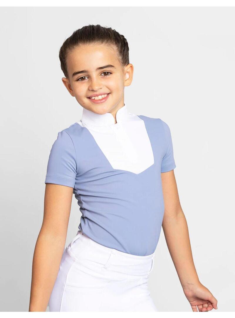 Polo Concurso Maximilian Sienna Junior-Iris Blue