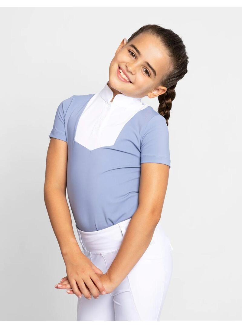 Polo Concurso Maximilian Sienna Junior-Iris Blue