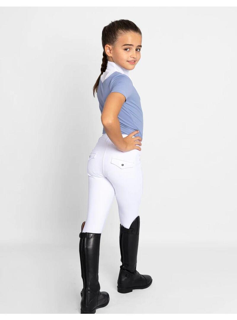 Polo Concurso Maximilian Sienna Junior-Iris Blue