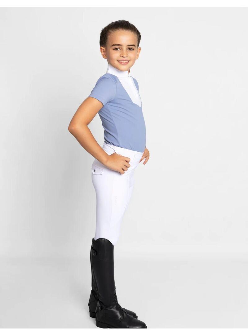 Polo Concurso Maximilian Sienna Junior-Iris Blue