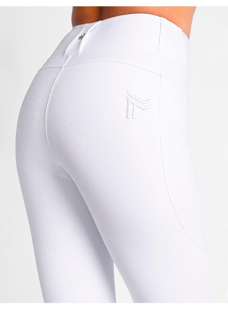 Leggings Maximilian Studio Riding Mujer- Blanco