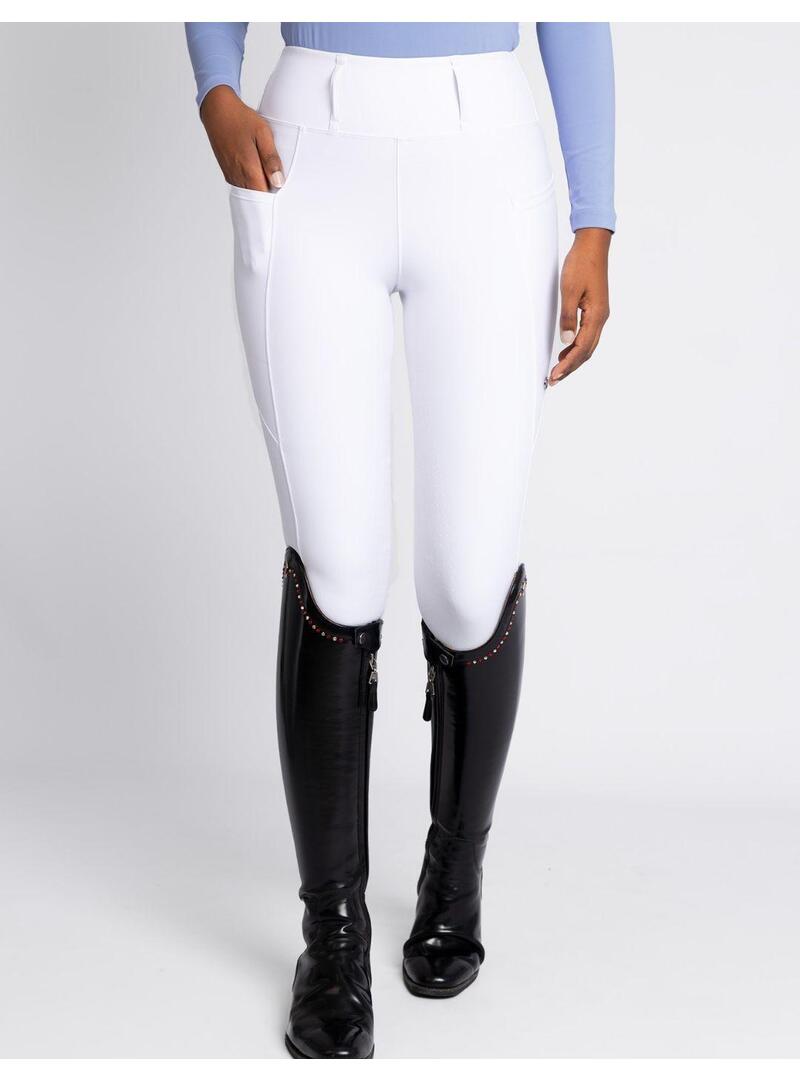 Leggings Maximilian Studio Riding Mujer- Blanco