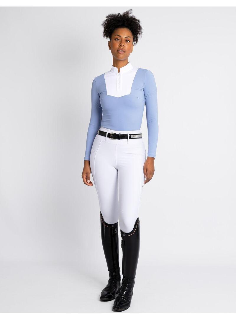 Leggings Maximilian Studio Riding Mujer- Blanco