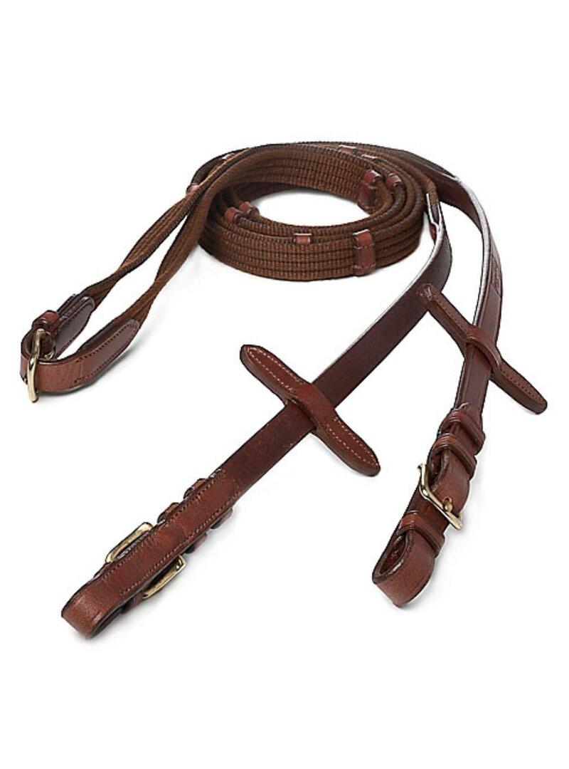 Riendas Lexhis Green Lona Hebilla Dorada Havana