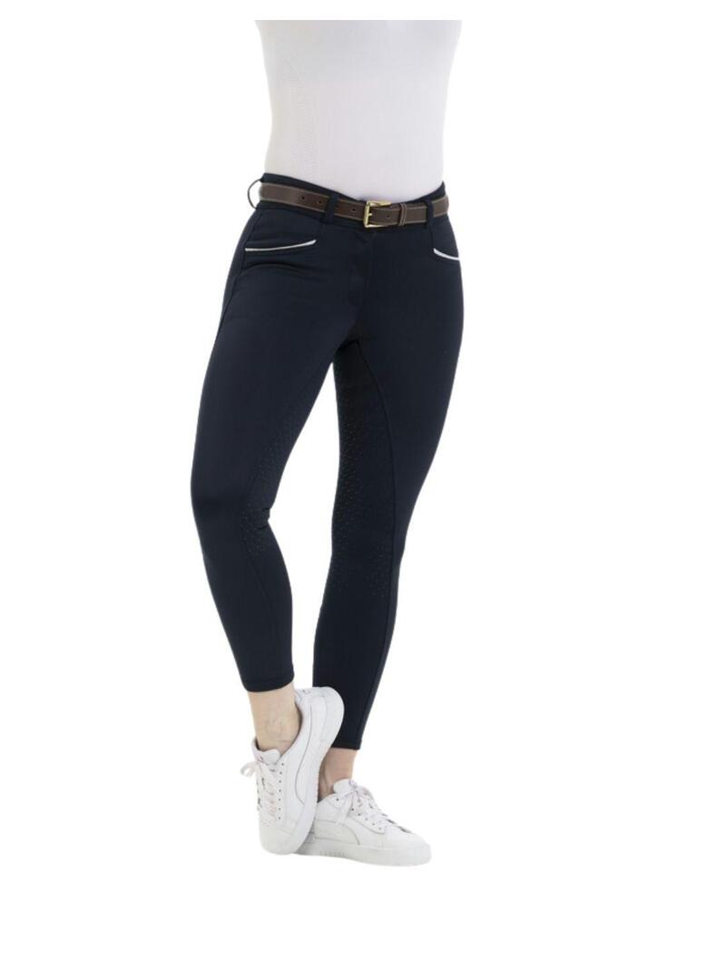Pantalón Equithème “Claudine” con Culera de Silicona Mujer Verde Oscuro
