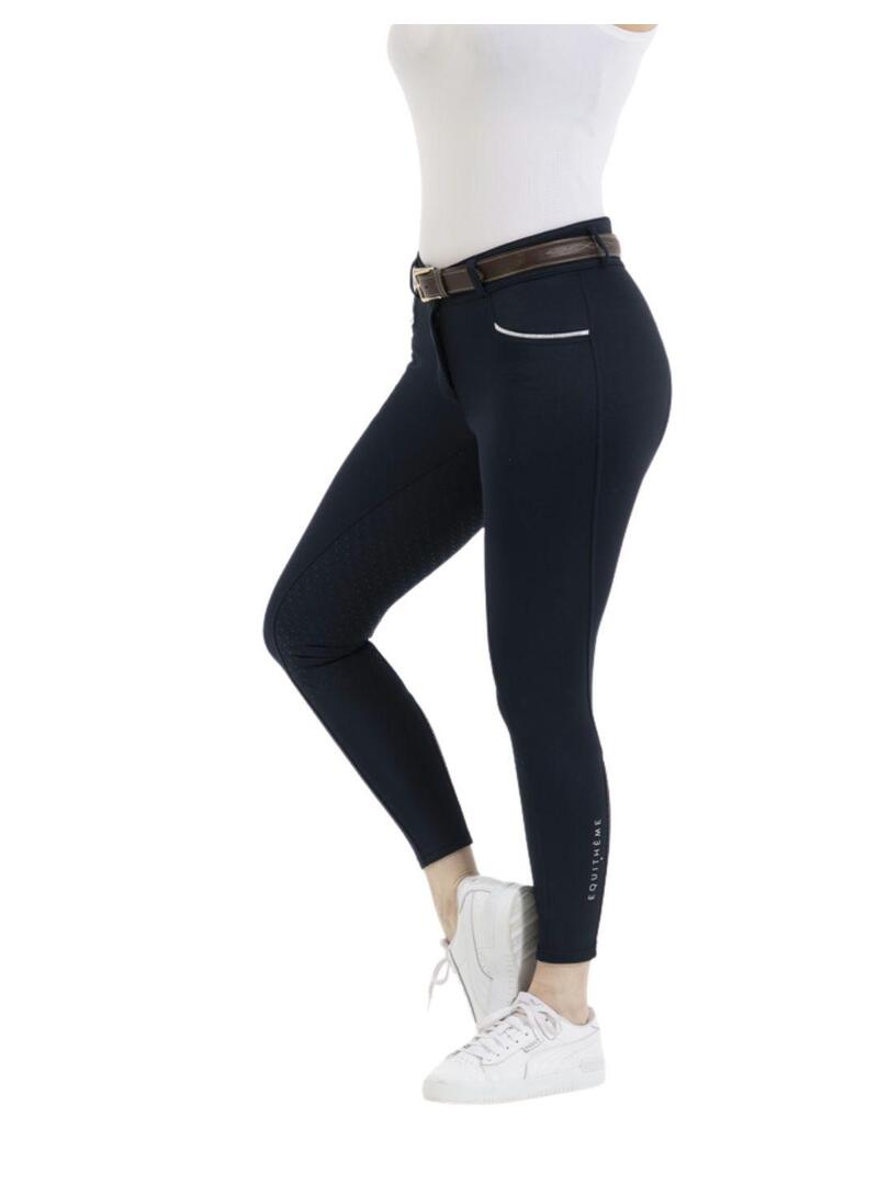 Pantalón Equithème “Claudine” Culera  Silicona Mujer Marino