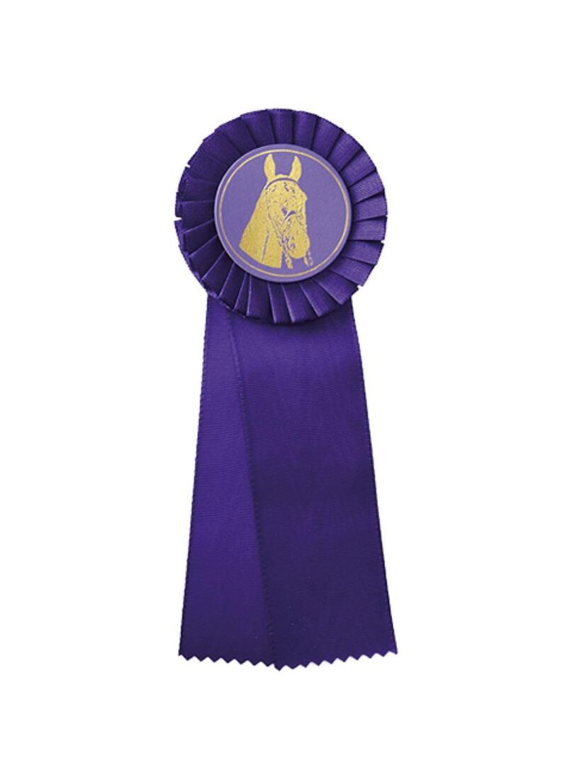 Escarapela 1 Color con Centro Cartón Morado