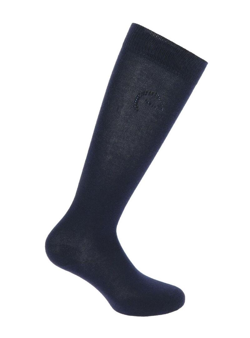 Calcetines Equitheme Logo Marino
