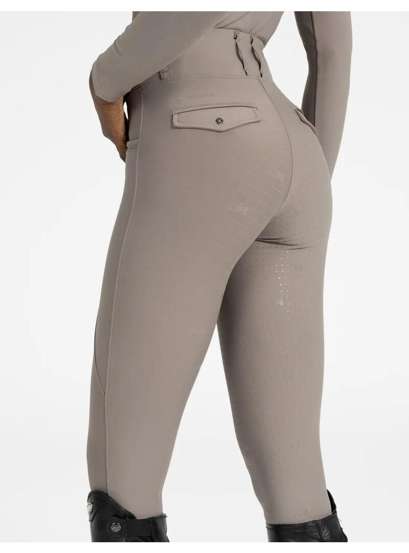 Mallas Pro Riding Full Grip Mujer Maximilian Taupe