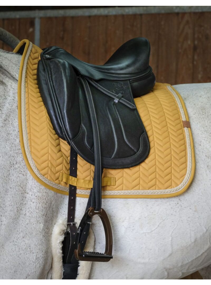 Mantilla Equithème "Softy" Mostaza/Negro