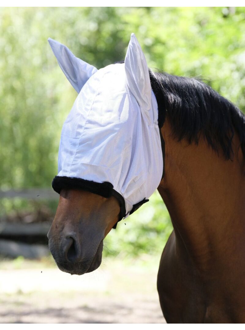 Máscara Antimoscas Equithème "Pro" Gris