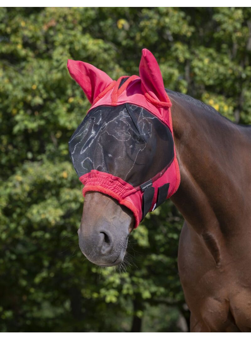 Máscara Antimoscas Equithème "Doux" Gris