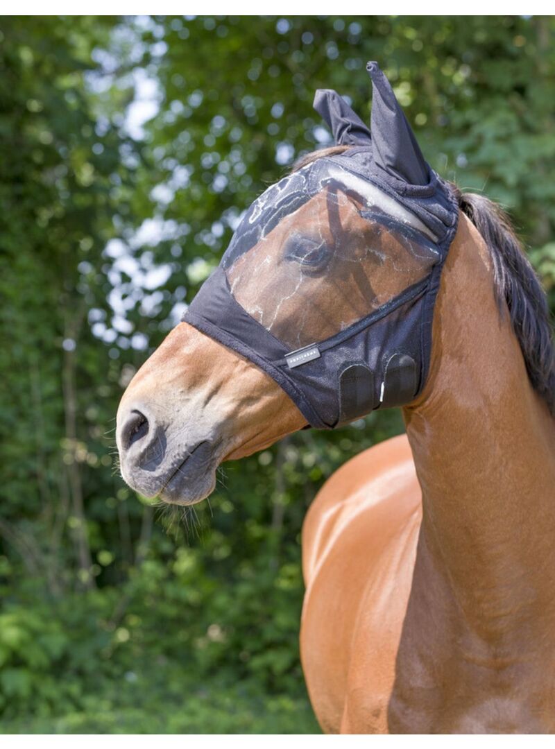 Máscara Antimoscas Equithème "RipStop" Negro