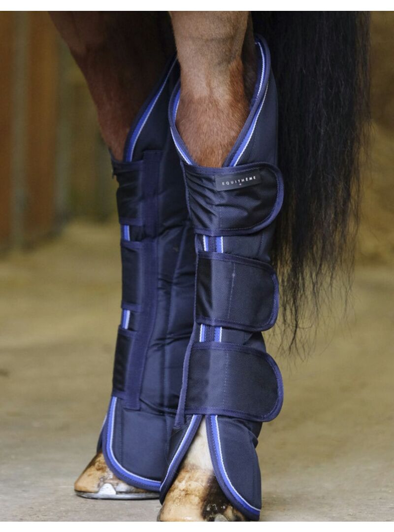 Protectores de transporte Equithème "Tyrex 1680D" Marino