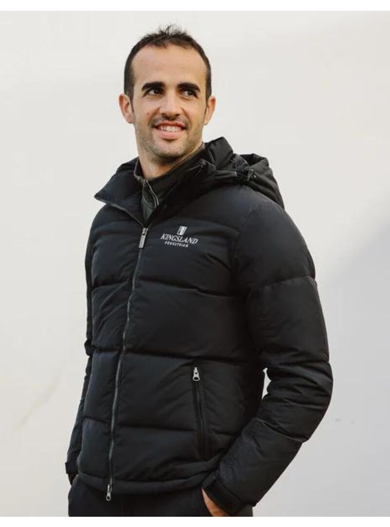 Chaqueta de Plumas con capucha Kingsland Classic Unisex Negro