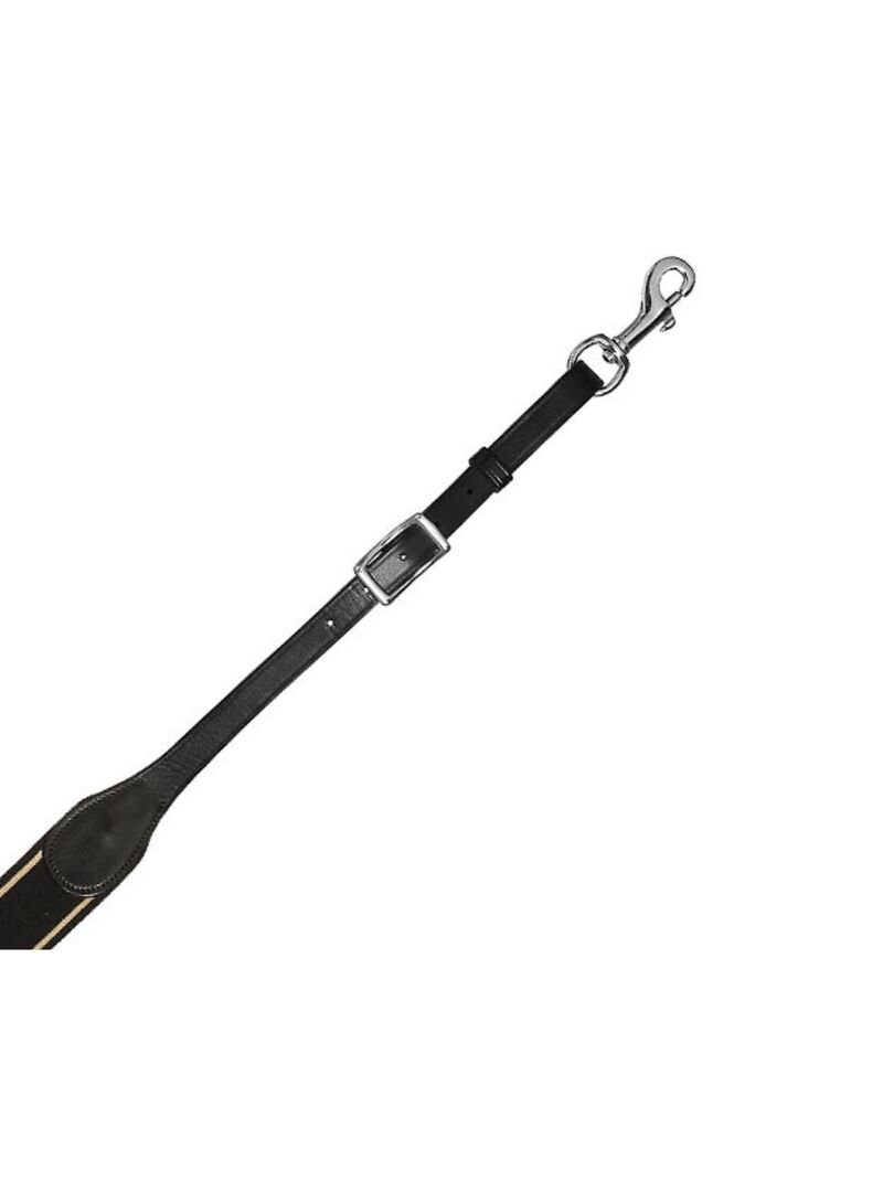 Pechopetral Inglés Lexhis Cruzado Elástico con Tijerillas Negro Hebilla Inox.