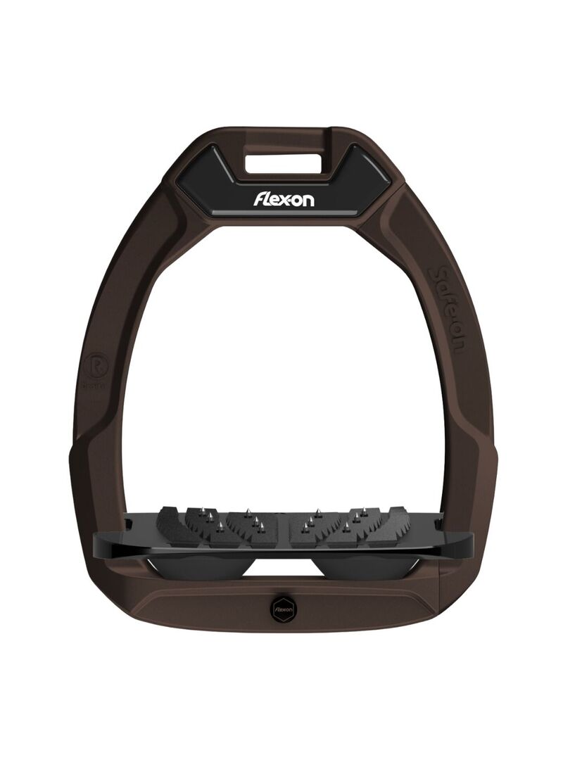 Estribo Safe-On Adulto Flex-on Ultra-Grip Inclinado Negro/Negro/Negro