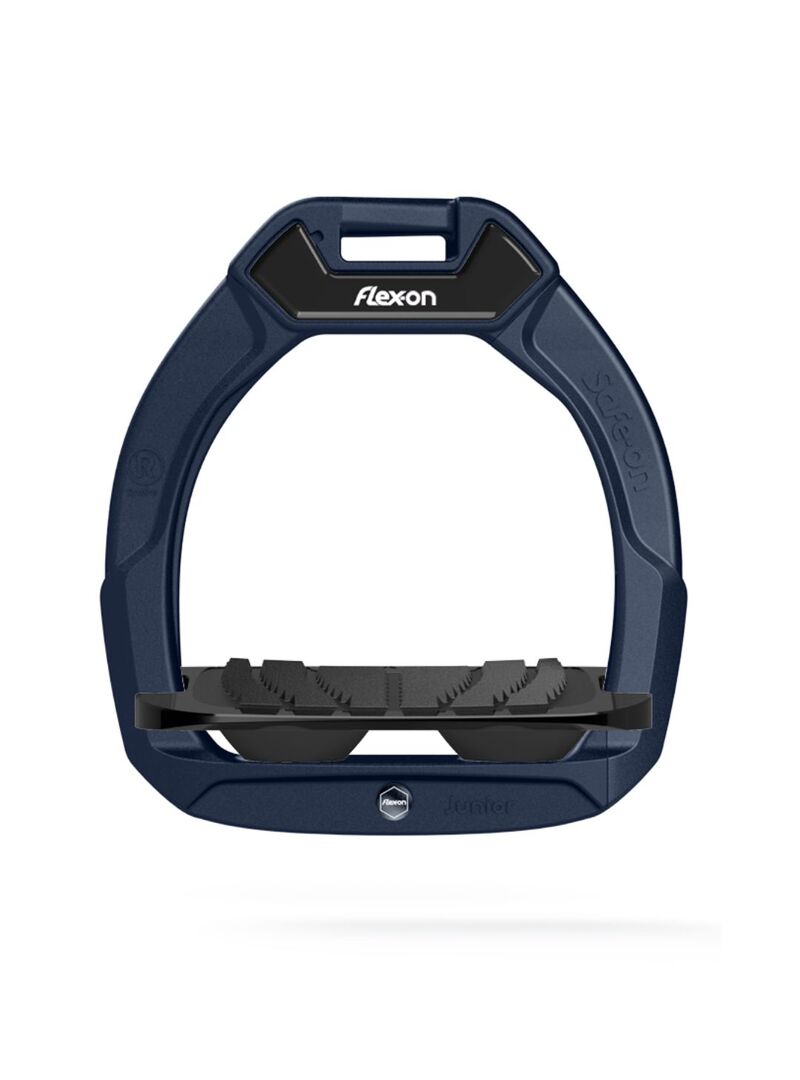 Estribo Safe-On Junior Flex-on Grip Inclinado Rojo/Negro/Negro