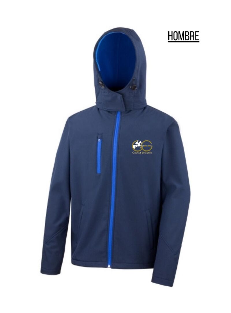 Chaqueta Hombre Softshell Granxa do Souto Marino