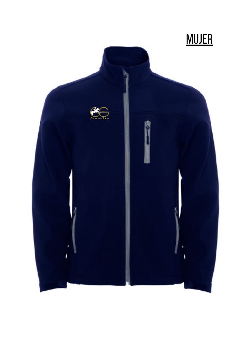 Chaqueta Mujer Softshell sin Capucha Granxa do Souto Marino