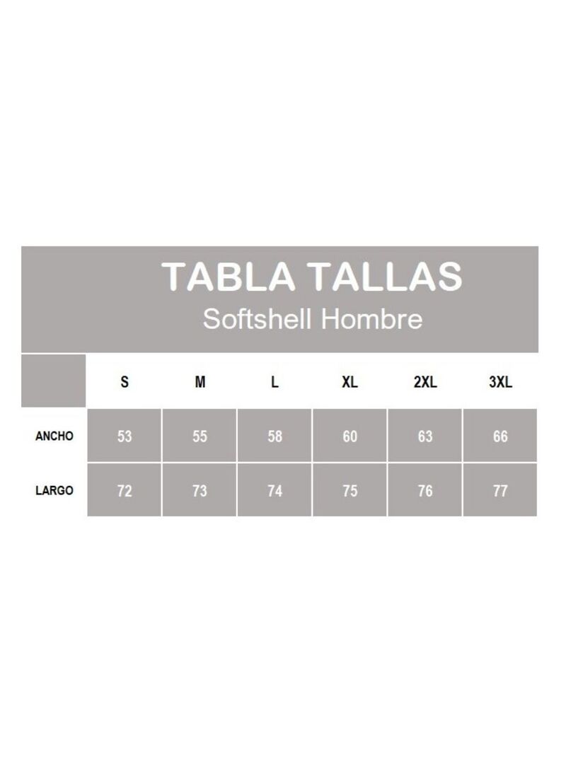 Chaqueta Softshell sin Capucha Hombre Rías Baixas Marino