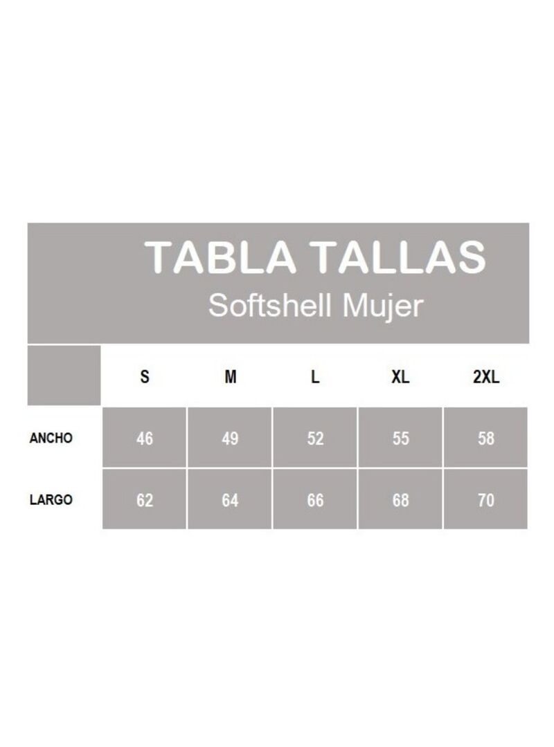 Chaqueta Softshell sin Capucha Mujer Rías Baixas Marino