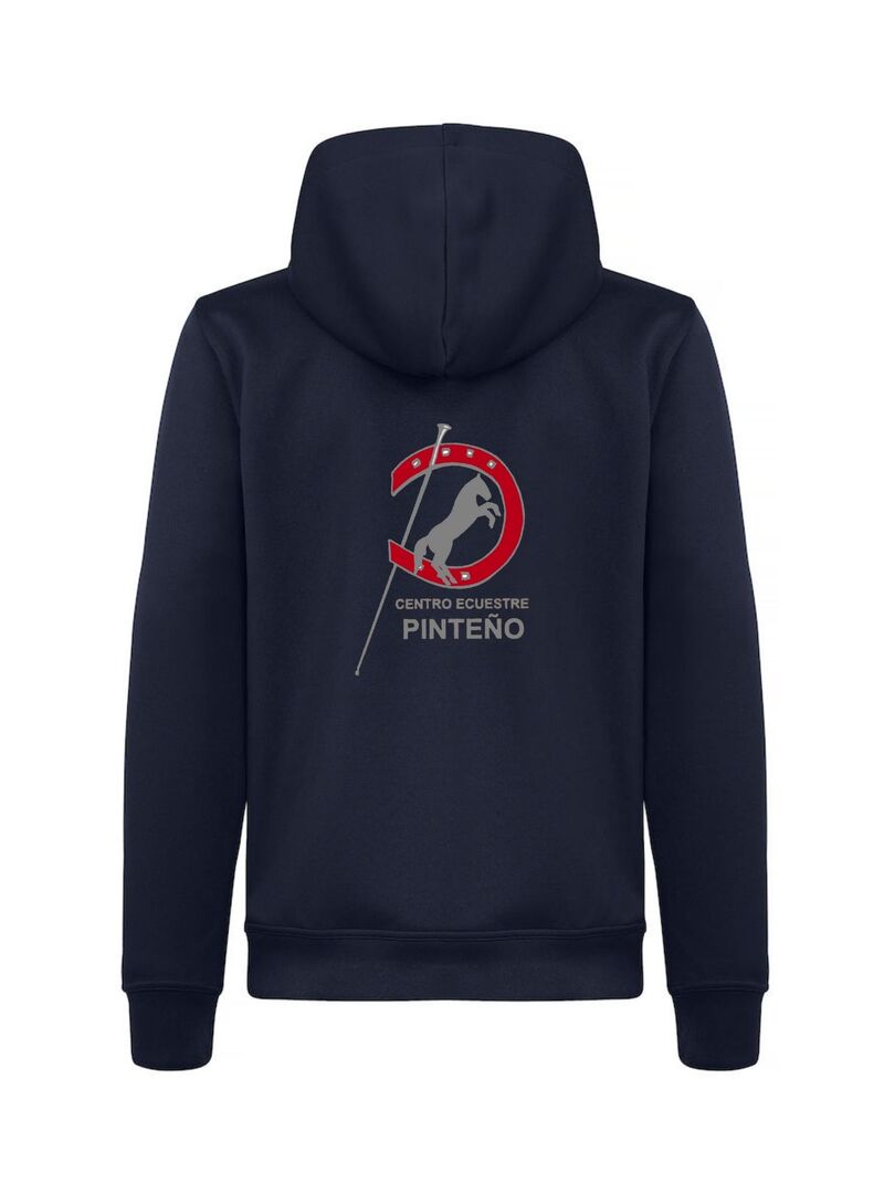 Sudadera Junior con cremallera Centro Ecuestre Pinteño Marino