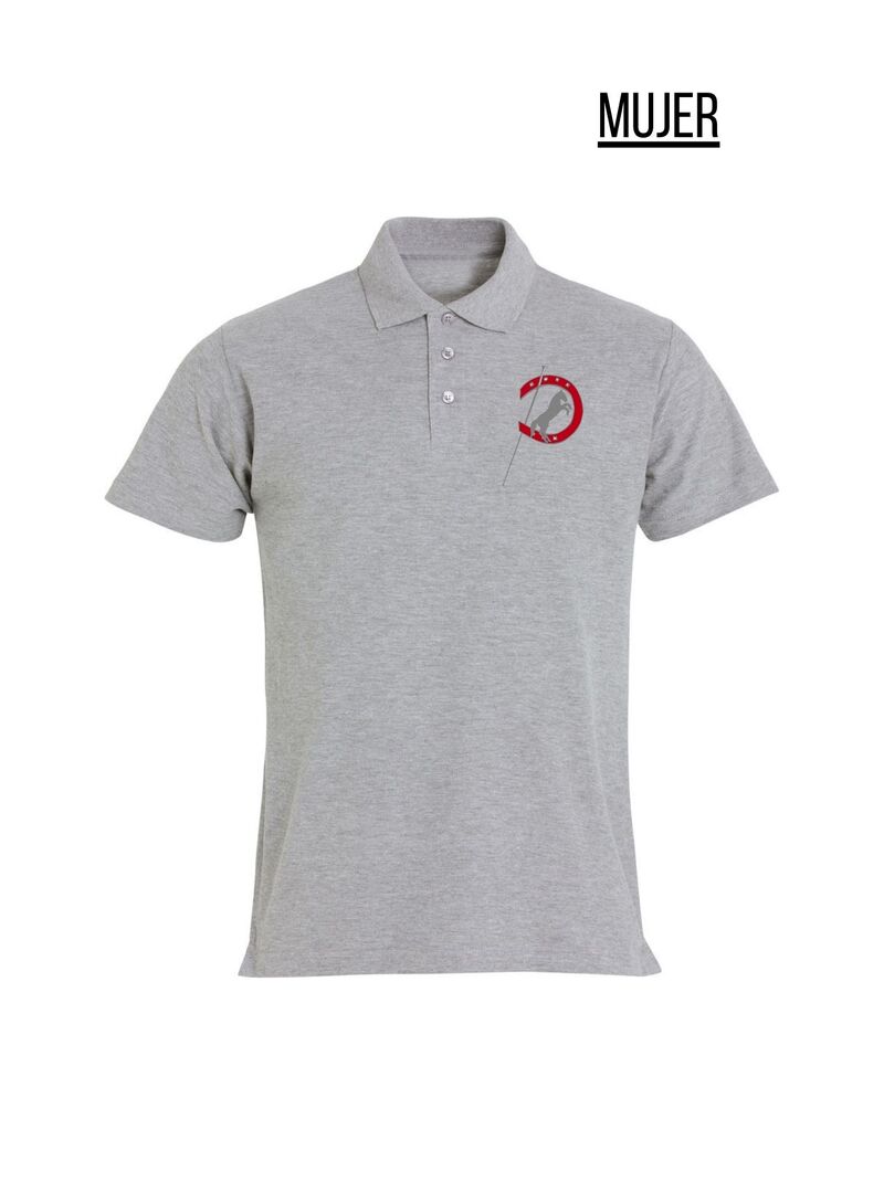 Polo Mujer Centro Ecuestre Pinteño Gris