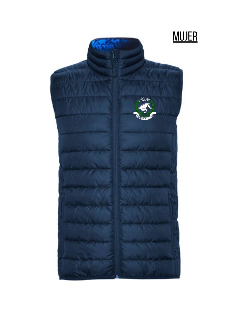 Chaleco Mujer Equitación Meres Marino