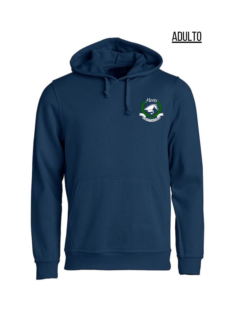 Sudadera con Capucha Adulto Equitación Meres Marino