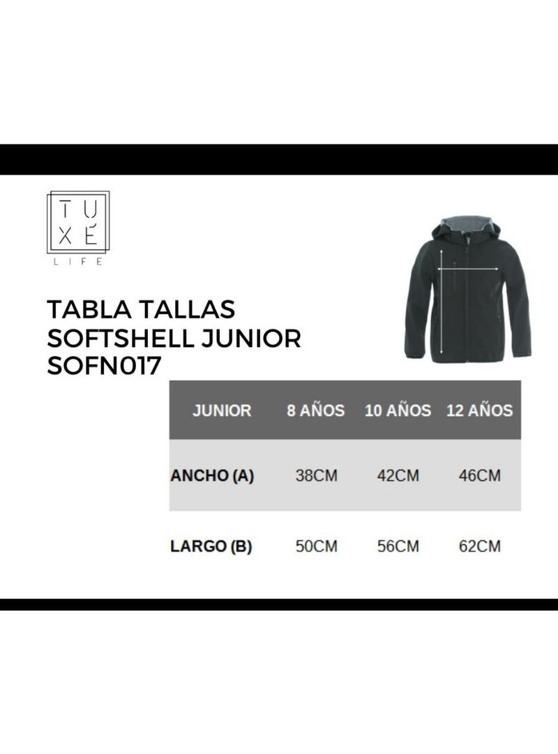 Chaqueta Junior Softshell Fidel Davila Marino
